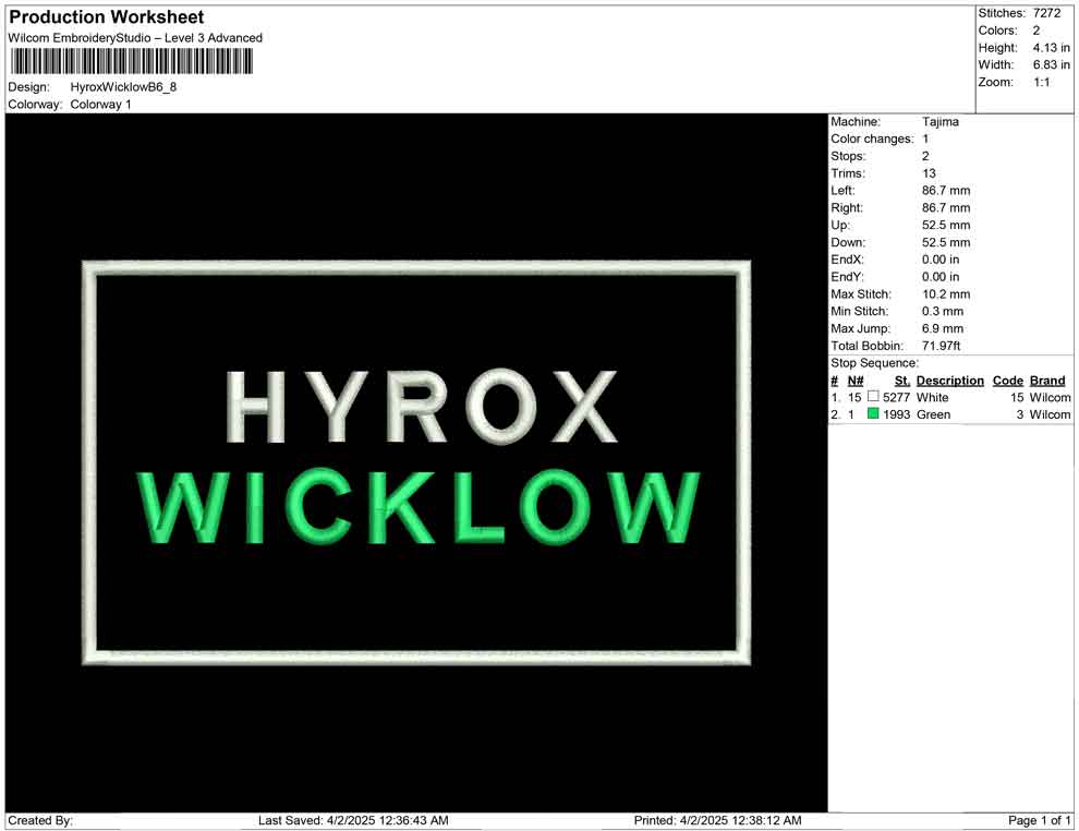 Hyrox Wicklow B