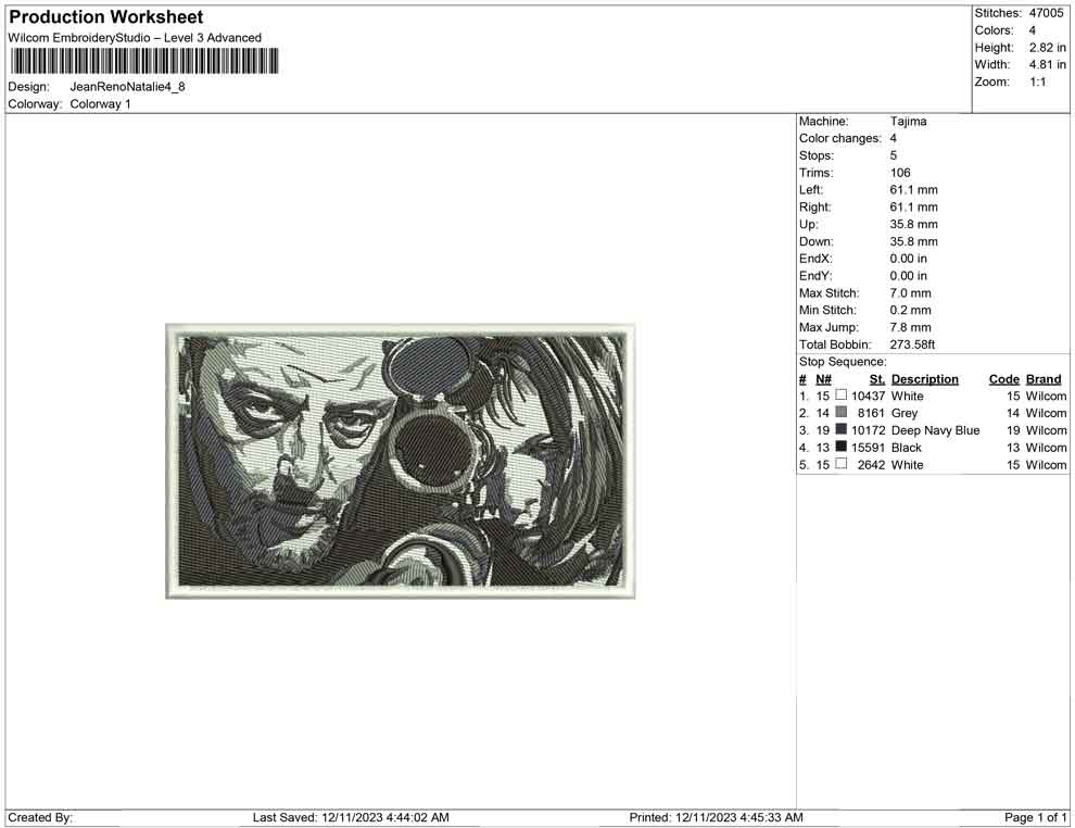 Jean Reno and natalie