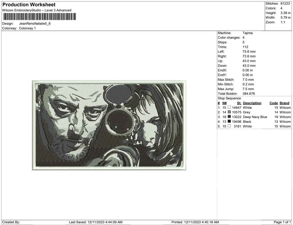 Jean Reno and natalie