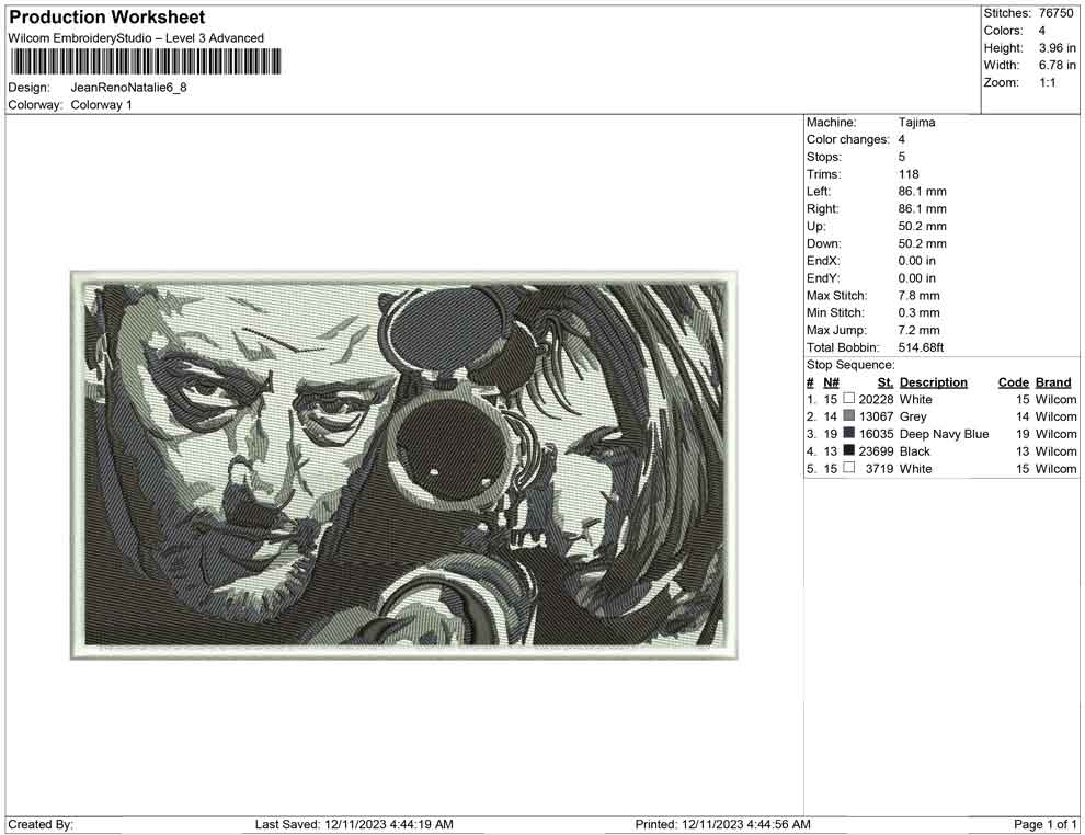 Jean Reno and natalie