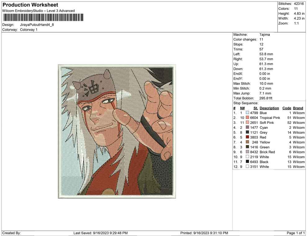 Jiraya PutOut Hand