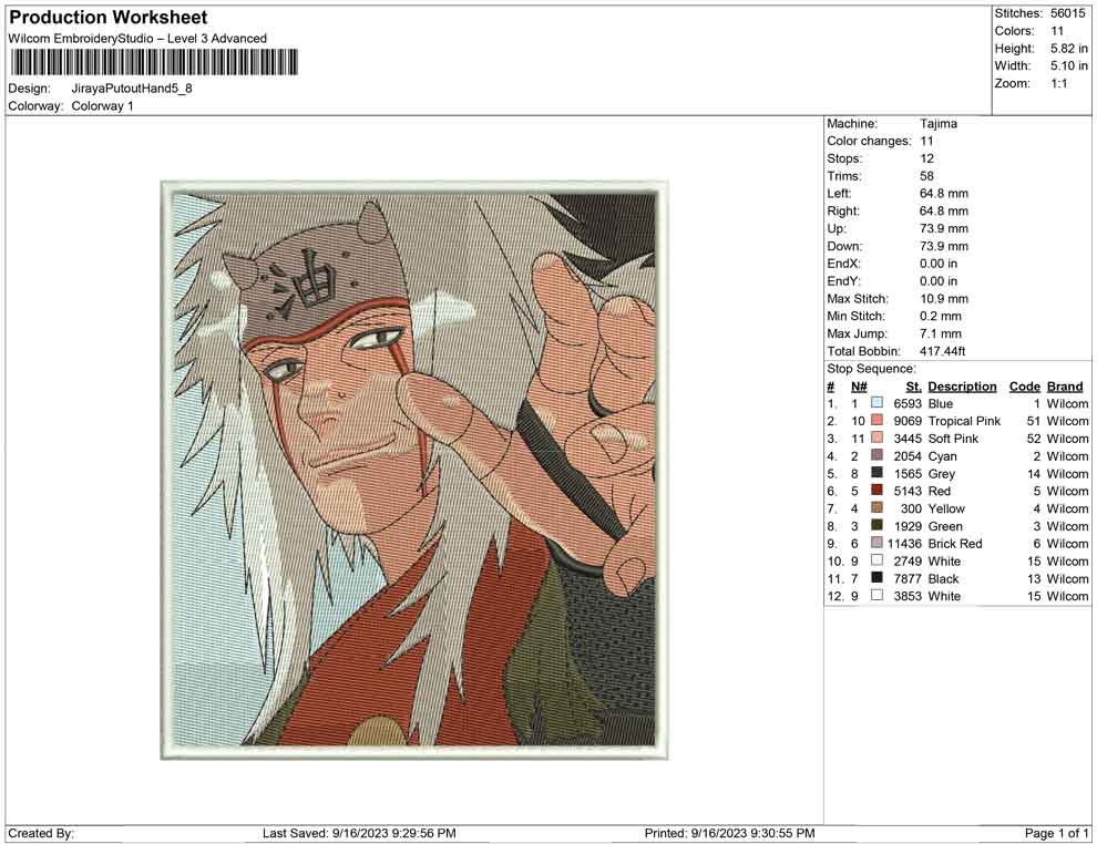 Jiraya PutOut Hand