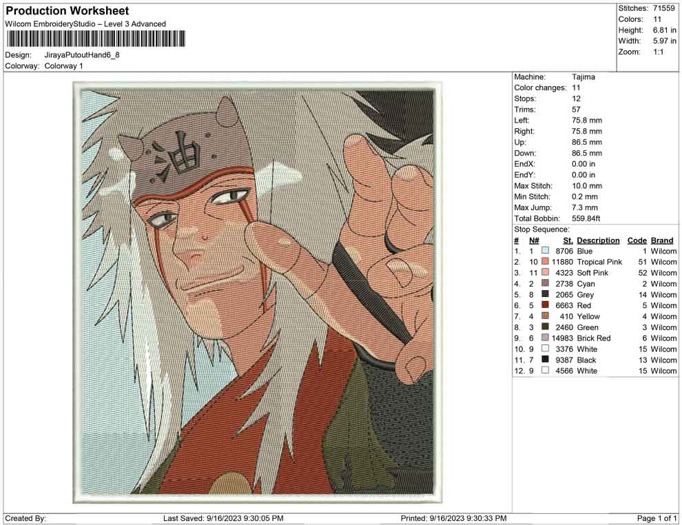 Jiraya PutOut Hand