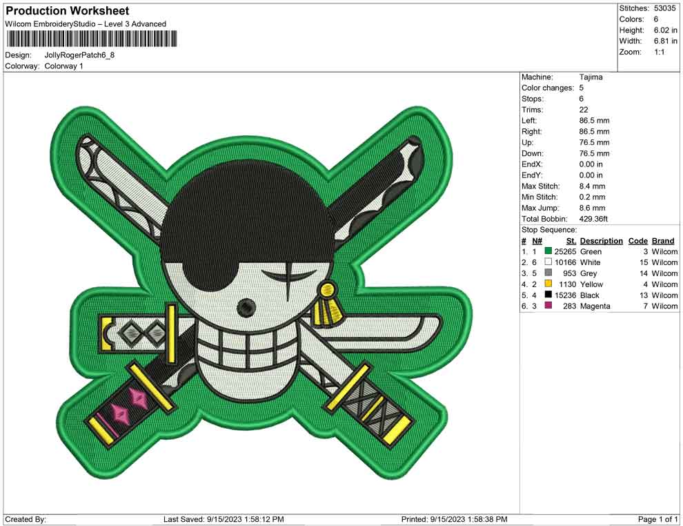 Jolly Roger Patch