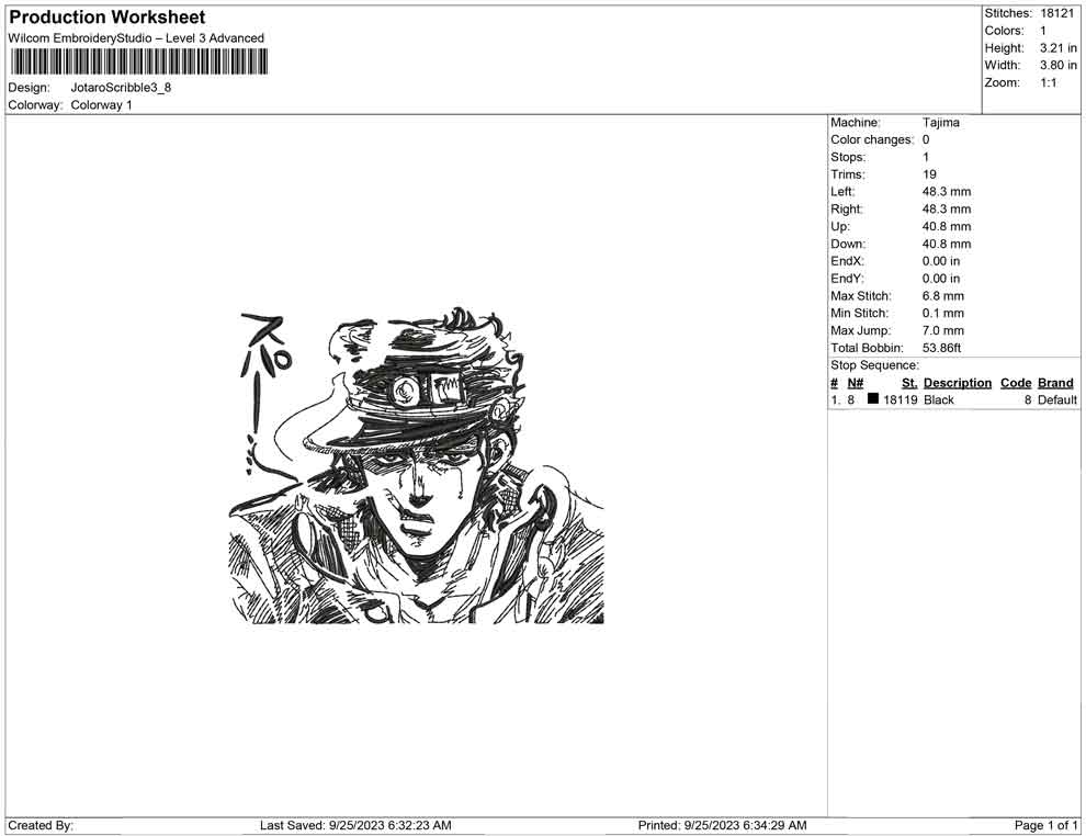 Jotaro kujo Scribble