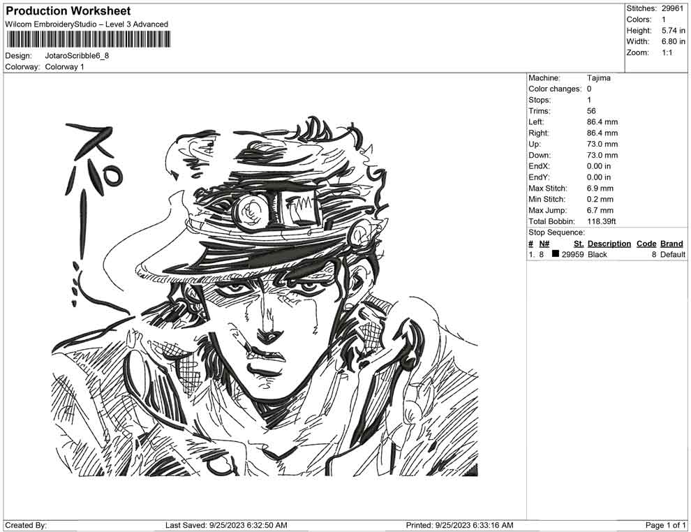 Jotaro kujo Scribble