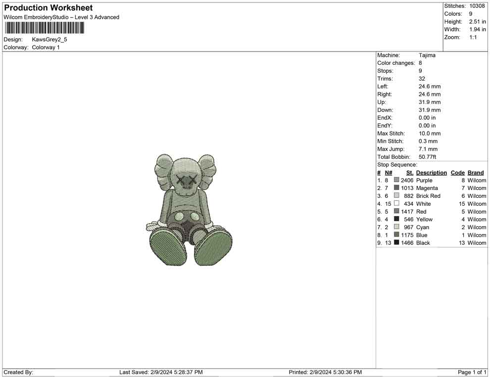 Kaws Grey