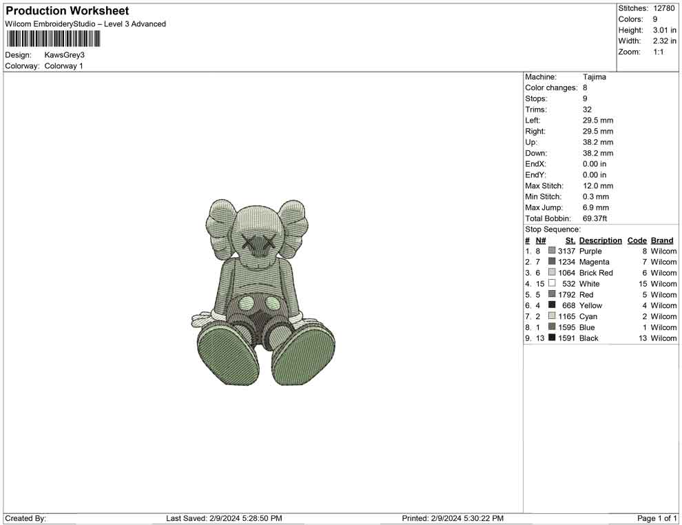 Kaws Grey