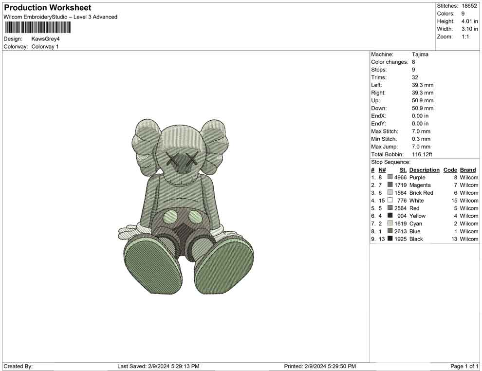 Kaws Grey