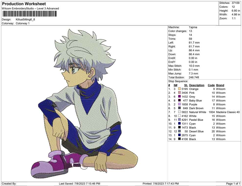 Killua Sitting