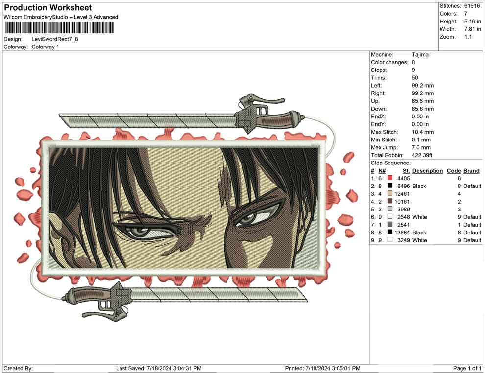 Levi Sword Rect