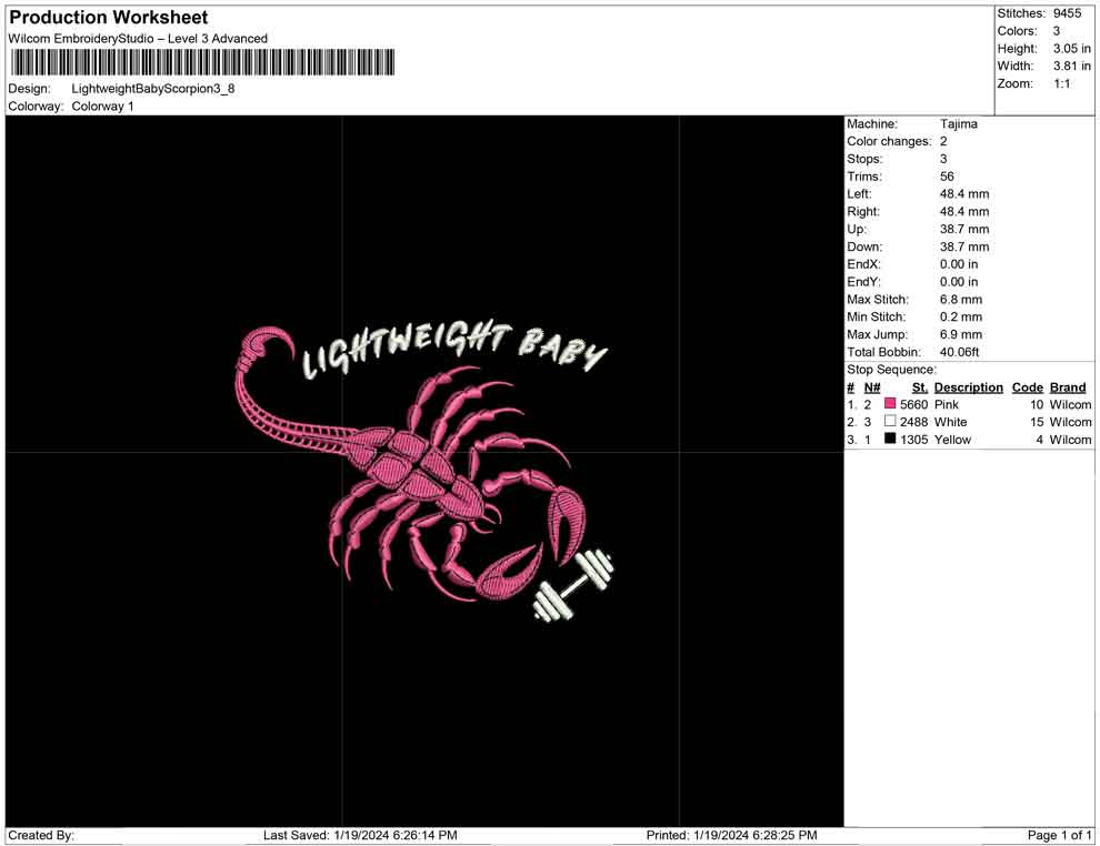 Light weight Baby Scorpion