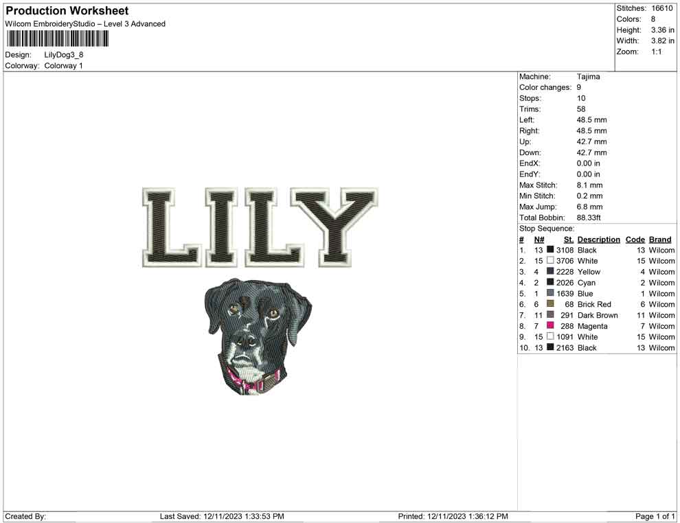 Lily dog
