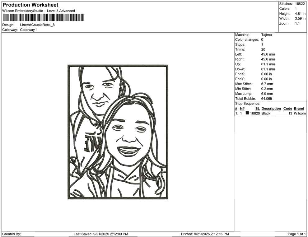 Line Art Couple rect