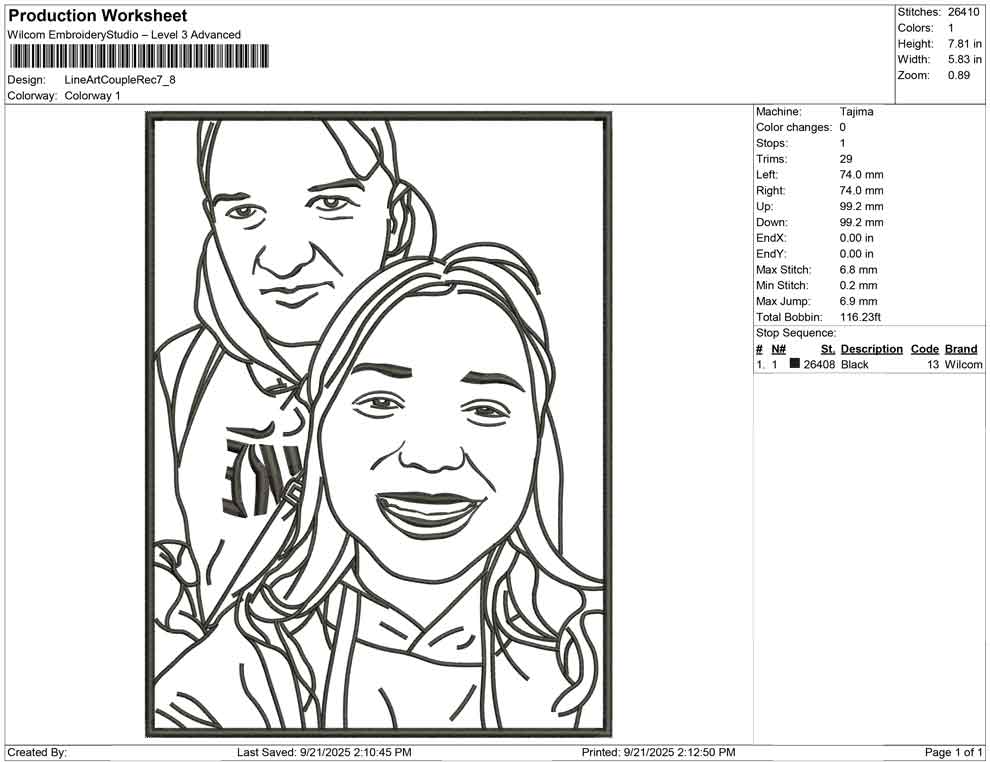 Line Art Couple rect