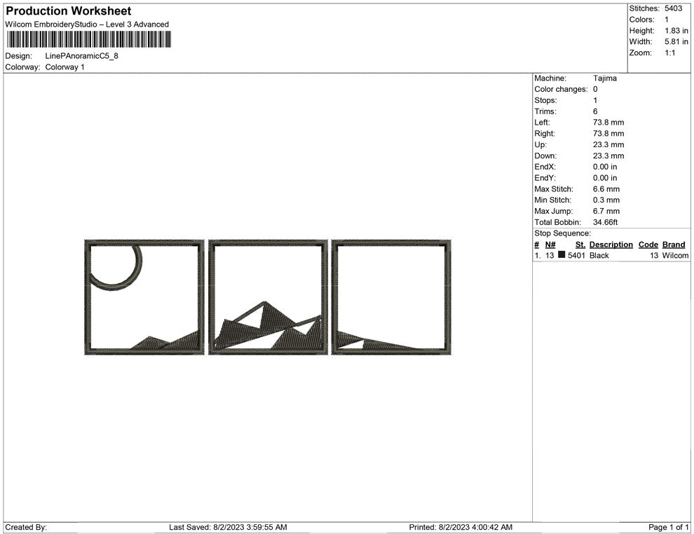 Line Art Panoramic C
