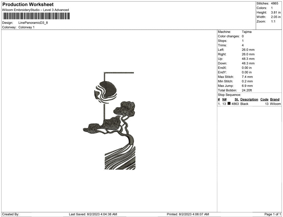 Line Art Panoramic D