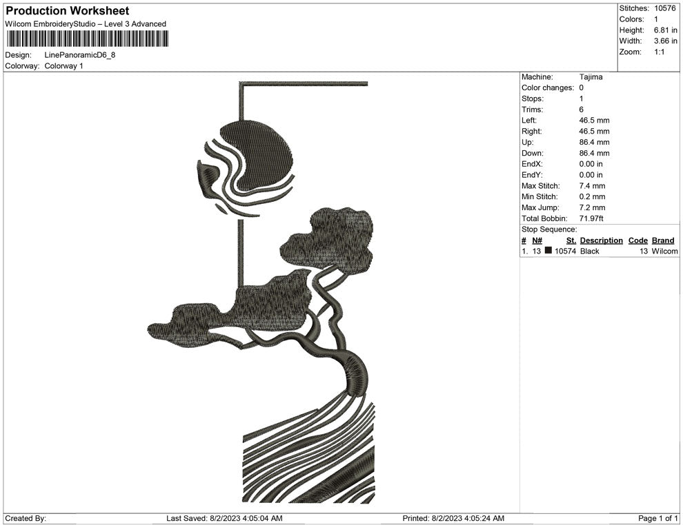 Line Art Panoramic D