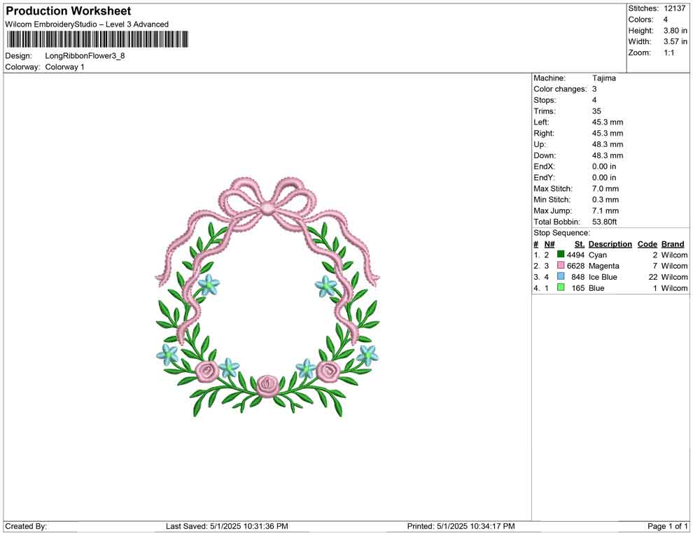 Long Ribbon Flower