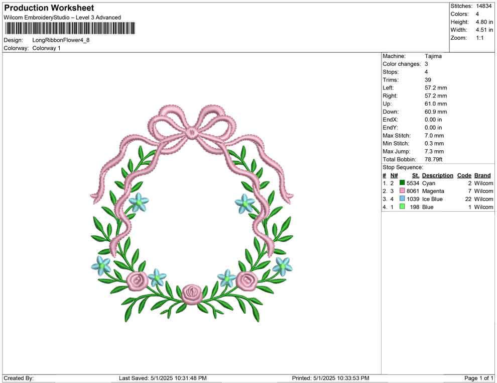 Long Ribbon Flower