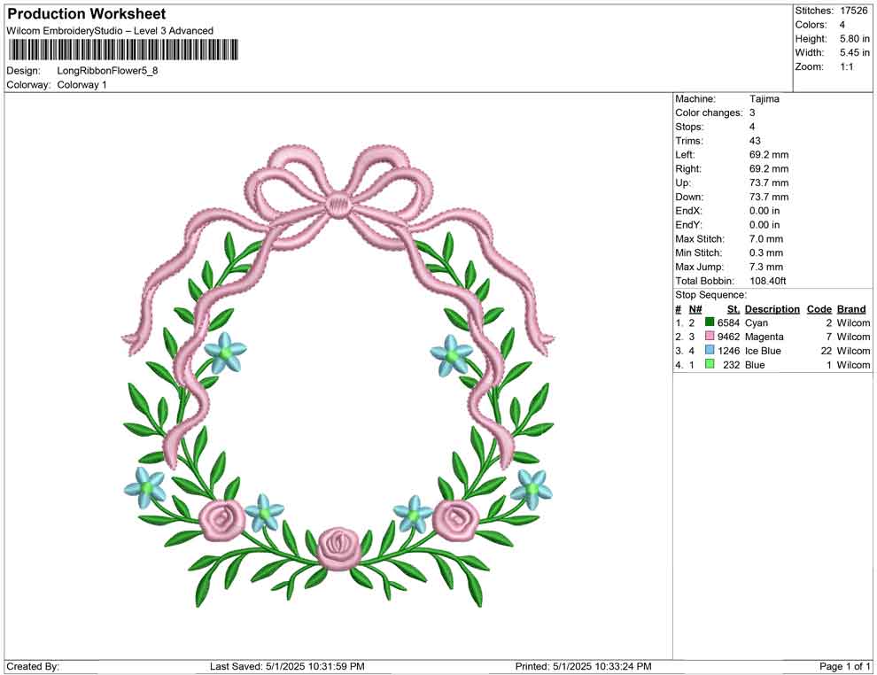 Long Ribbon Flower