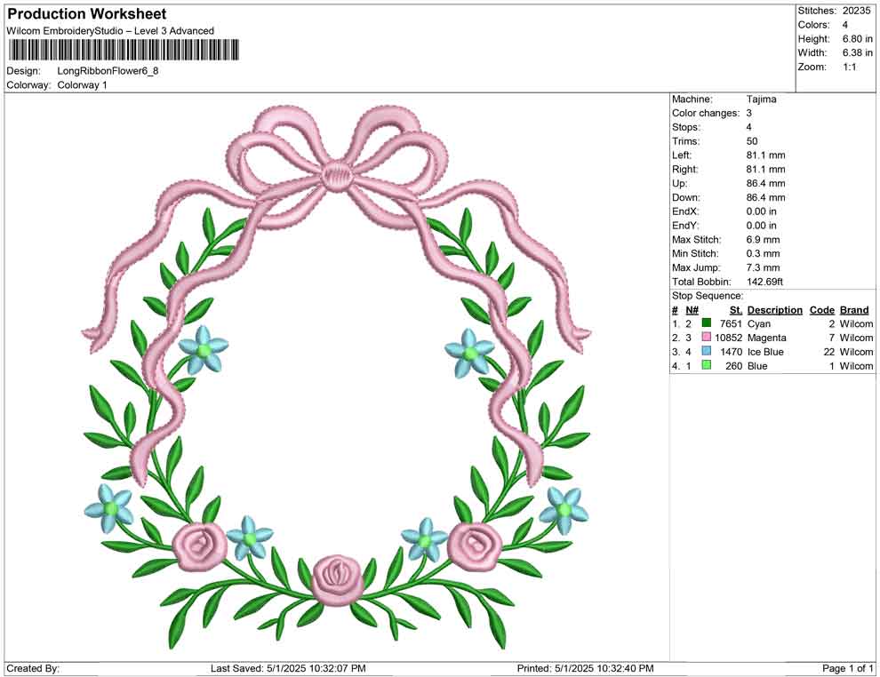 Long Ribbon Flower