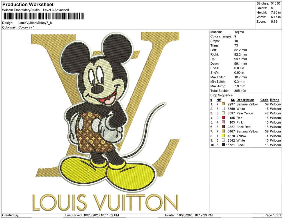 Luois Vuitton Mickey