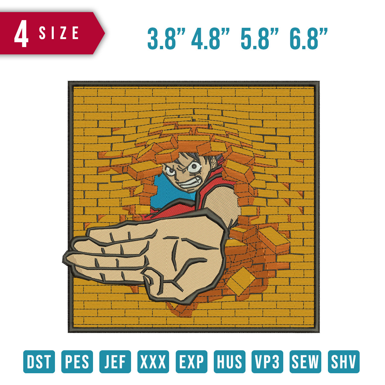 Luffy Scratch Brick