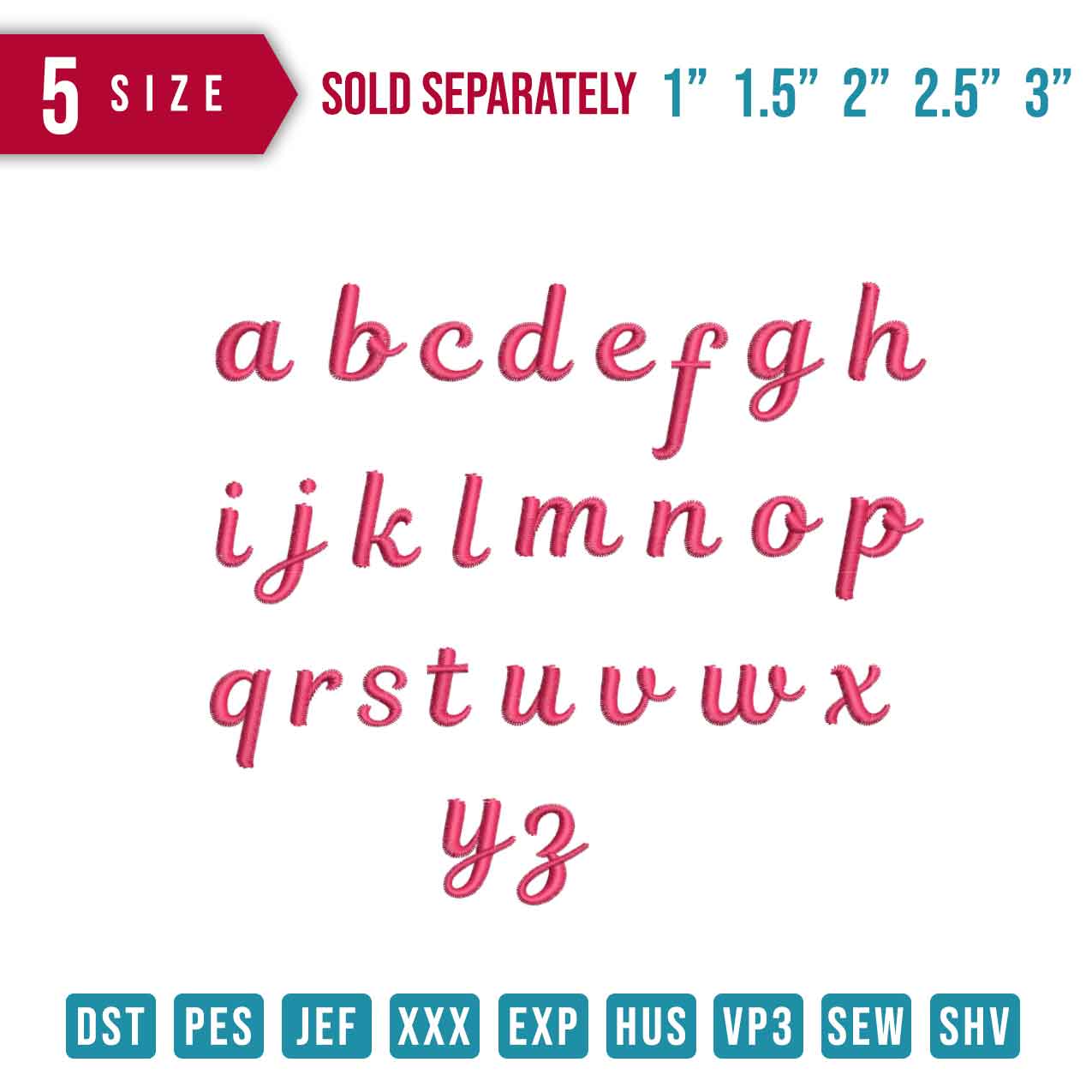 Magnolia embroidey font