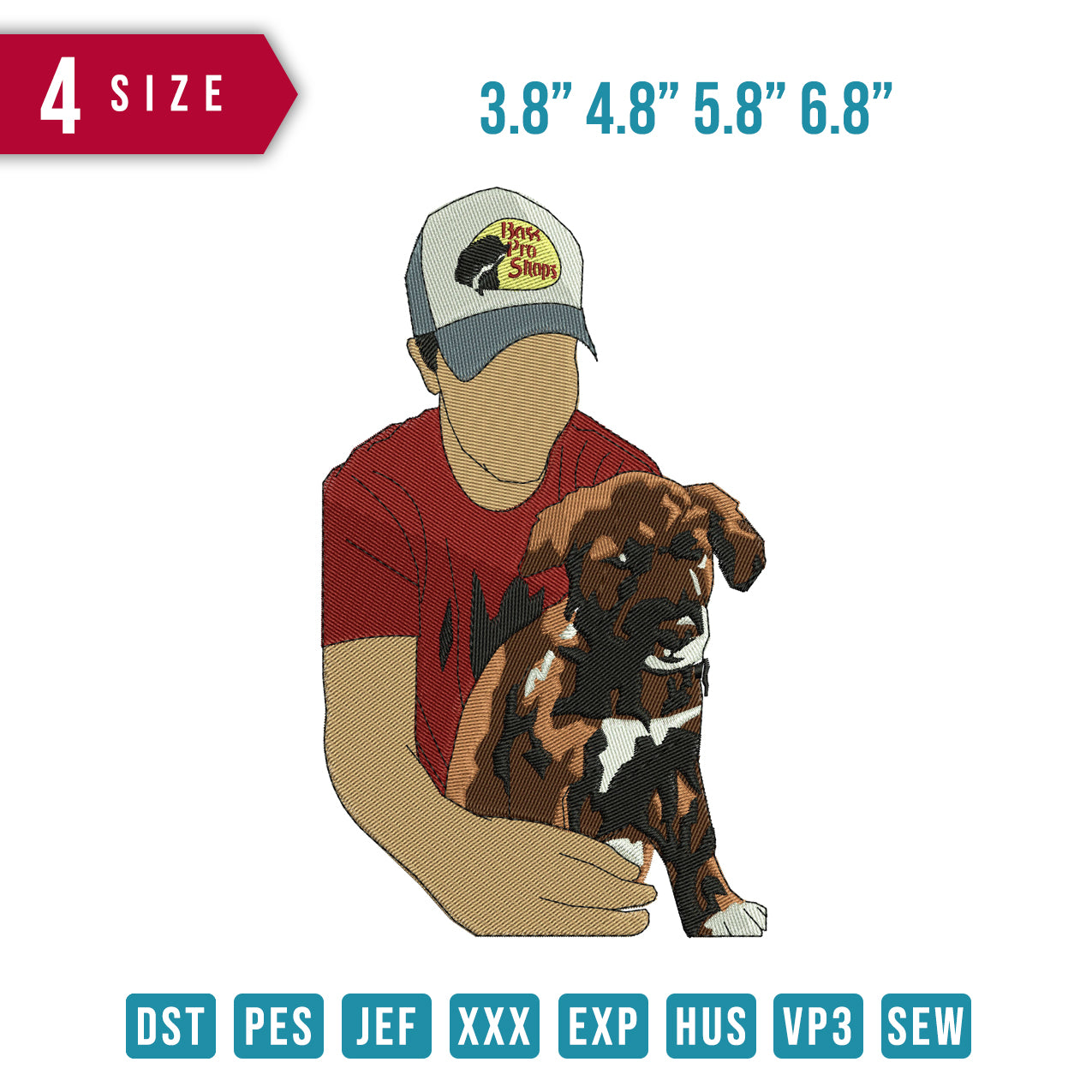 Man Hat Dog