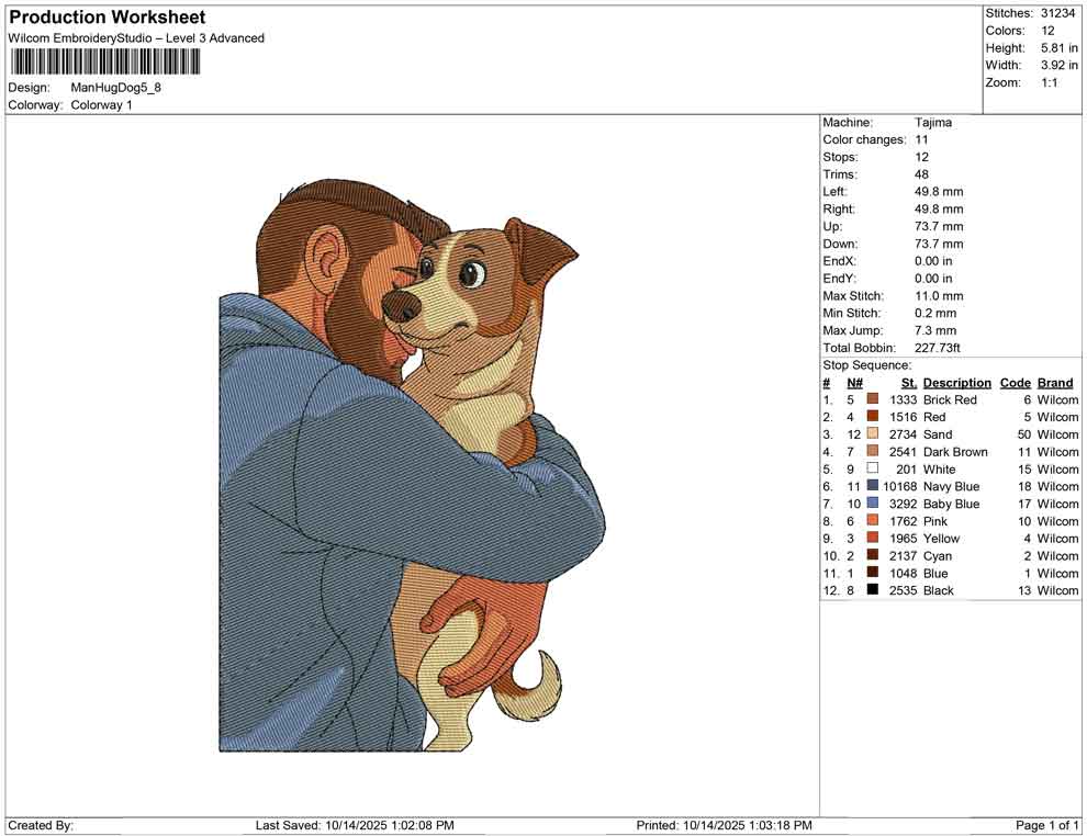 Man Hug Dog