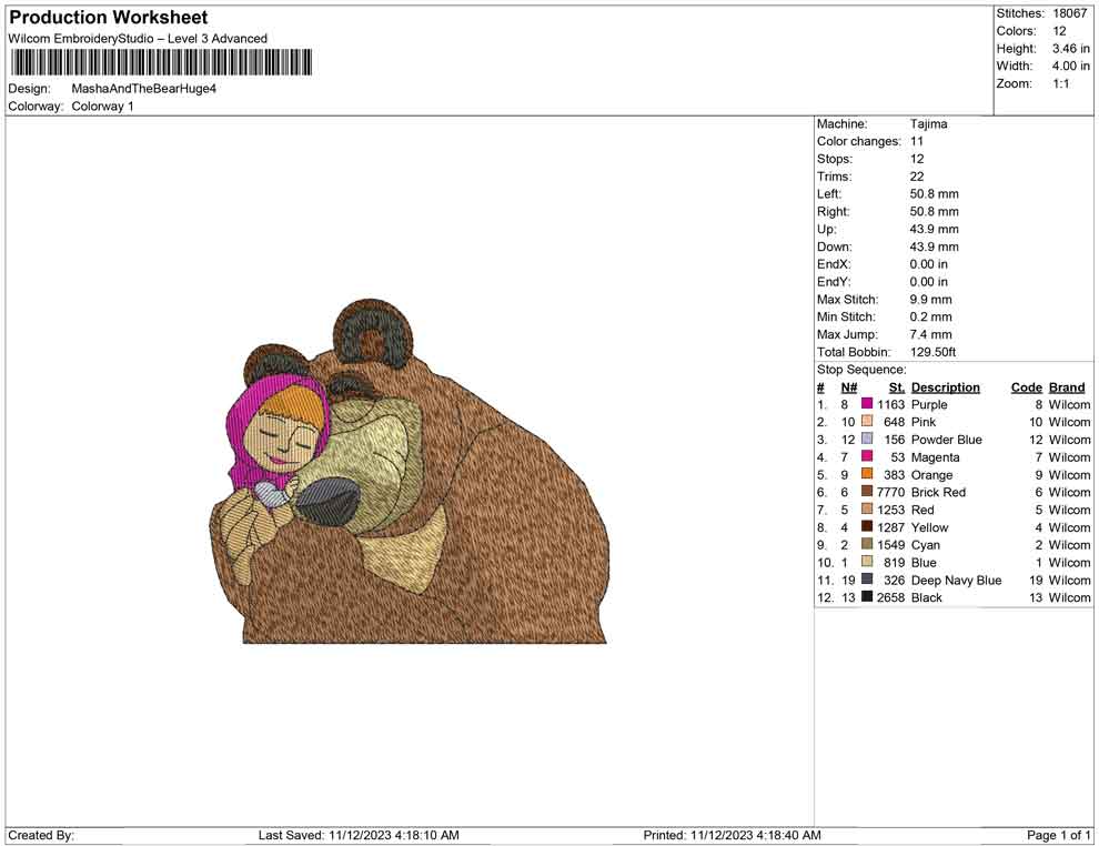 Masha and the bear huge