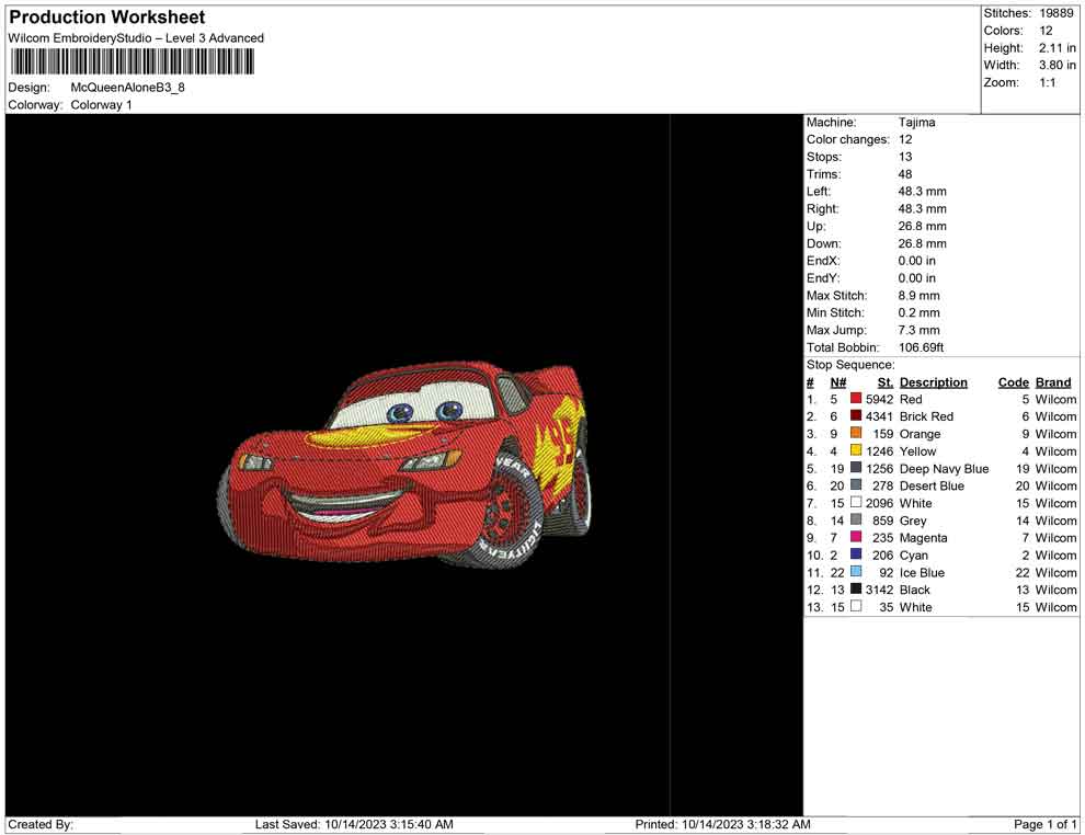 Mcqueen car Alone B