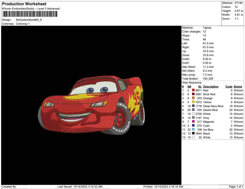 Mcqueen car Alone B