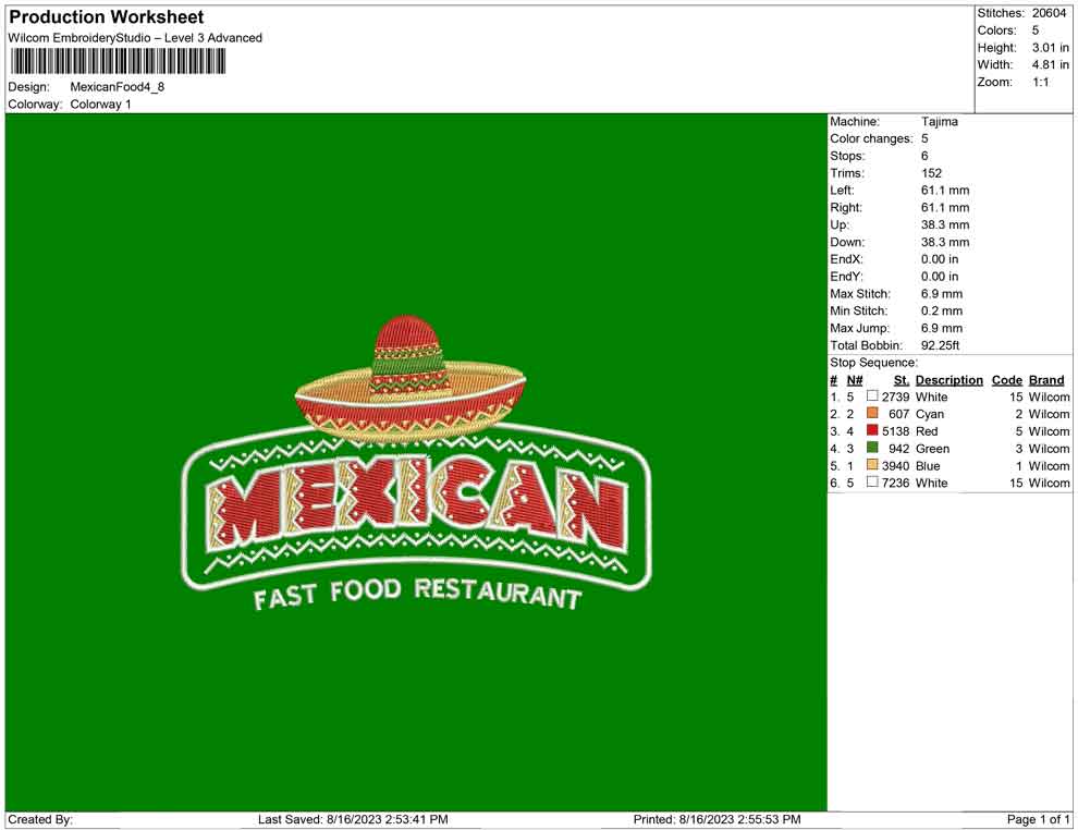 Mexican food logo
