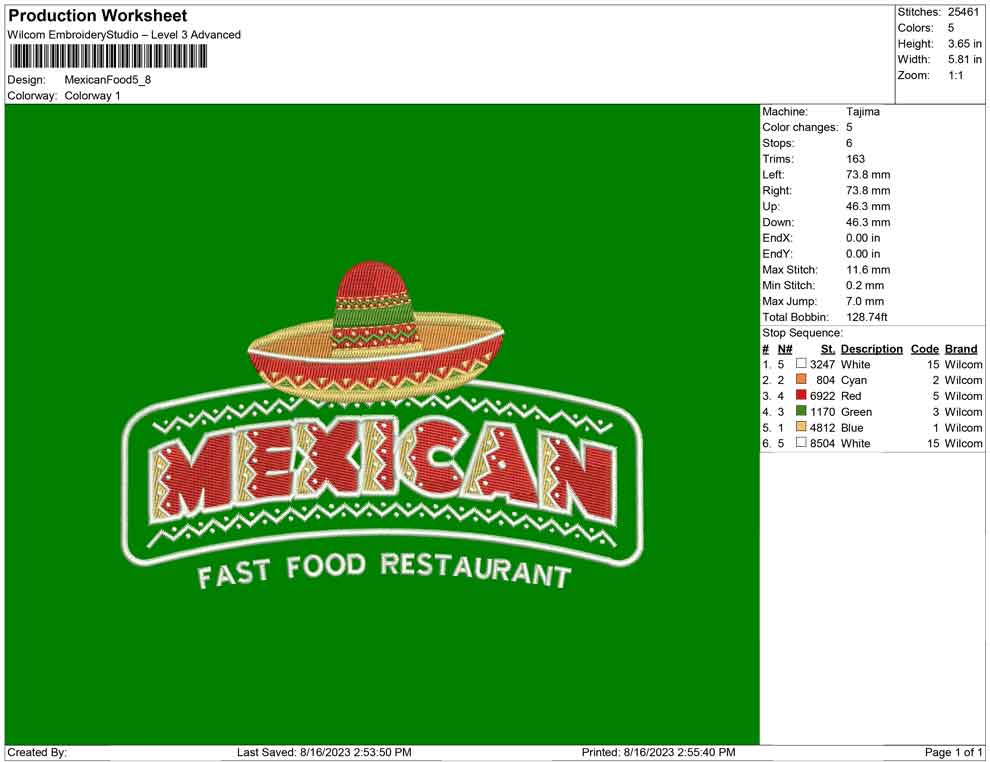 Mexican food logo