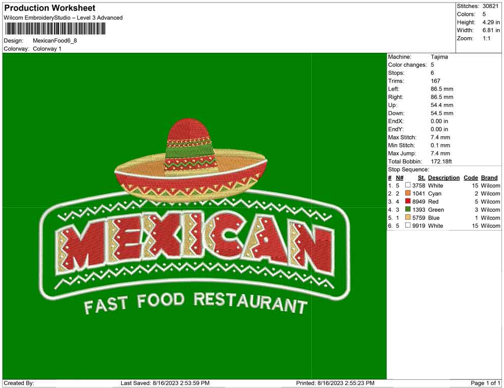 Mexican food logo