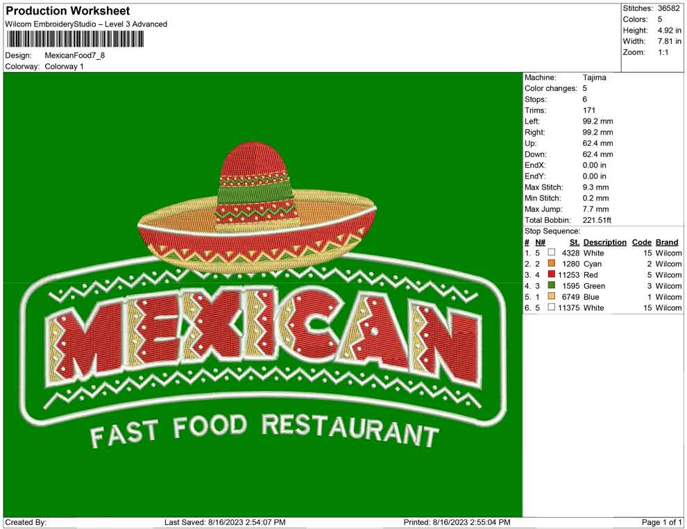 Mexican food logo
