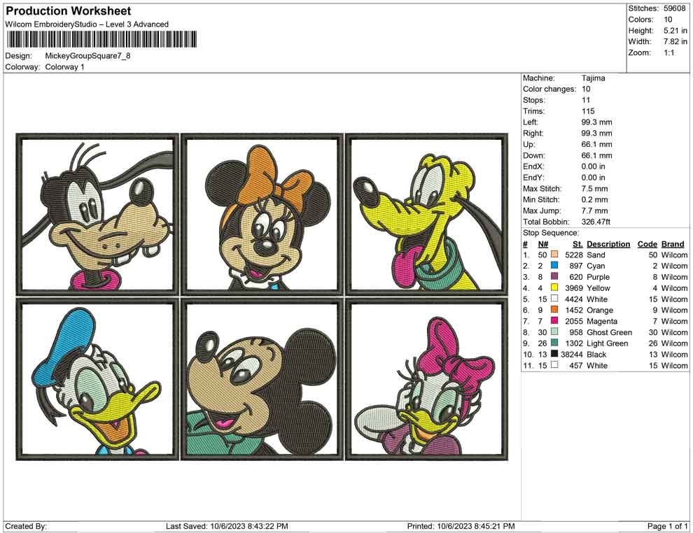 Mickey group square