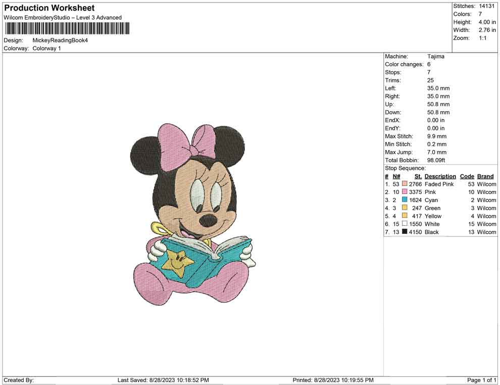Mickey Reading Book