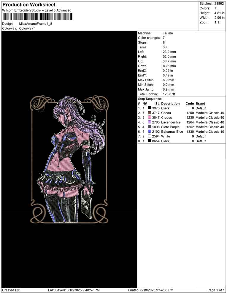 Misa Amane Frame