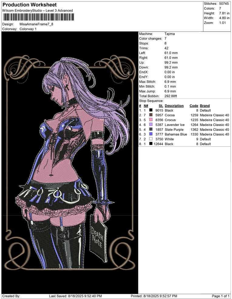 Misa Amane Frame