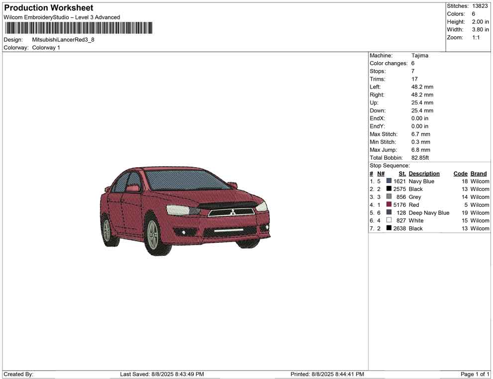 Mtsubishi Lancer red