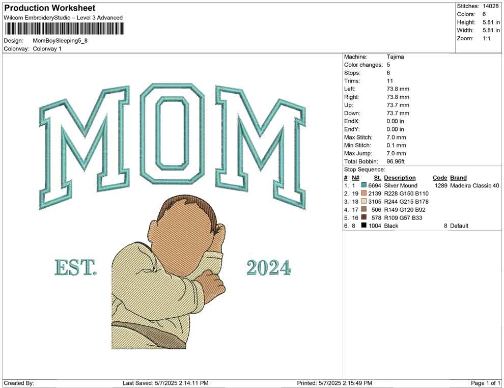 Mom Boy Sleeping
