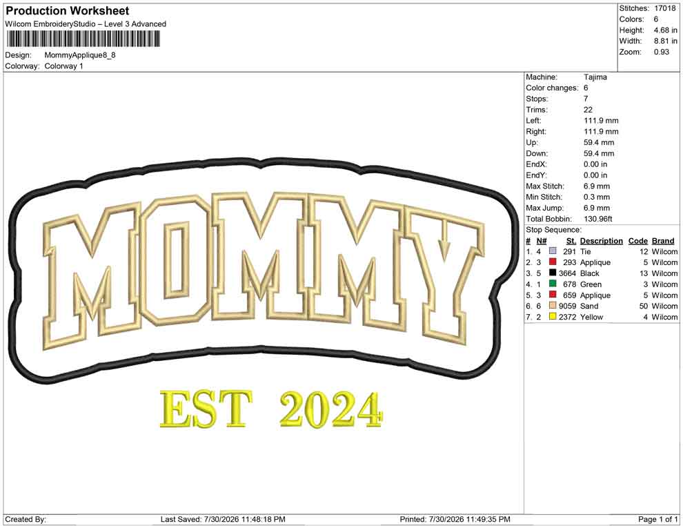 Mommy Applique