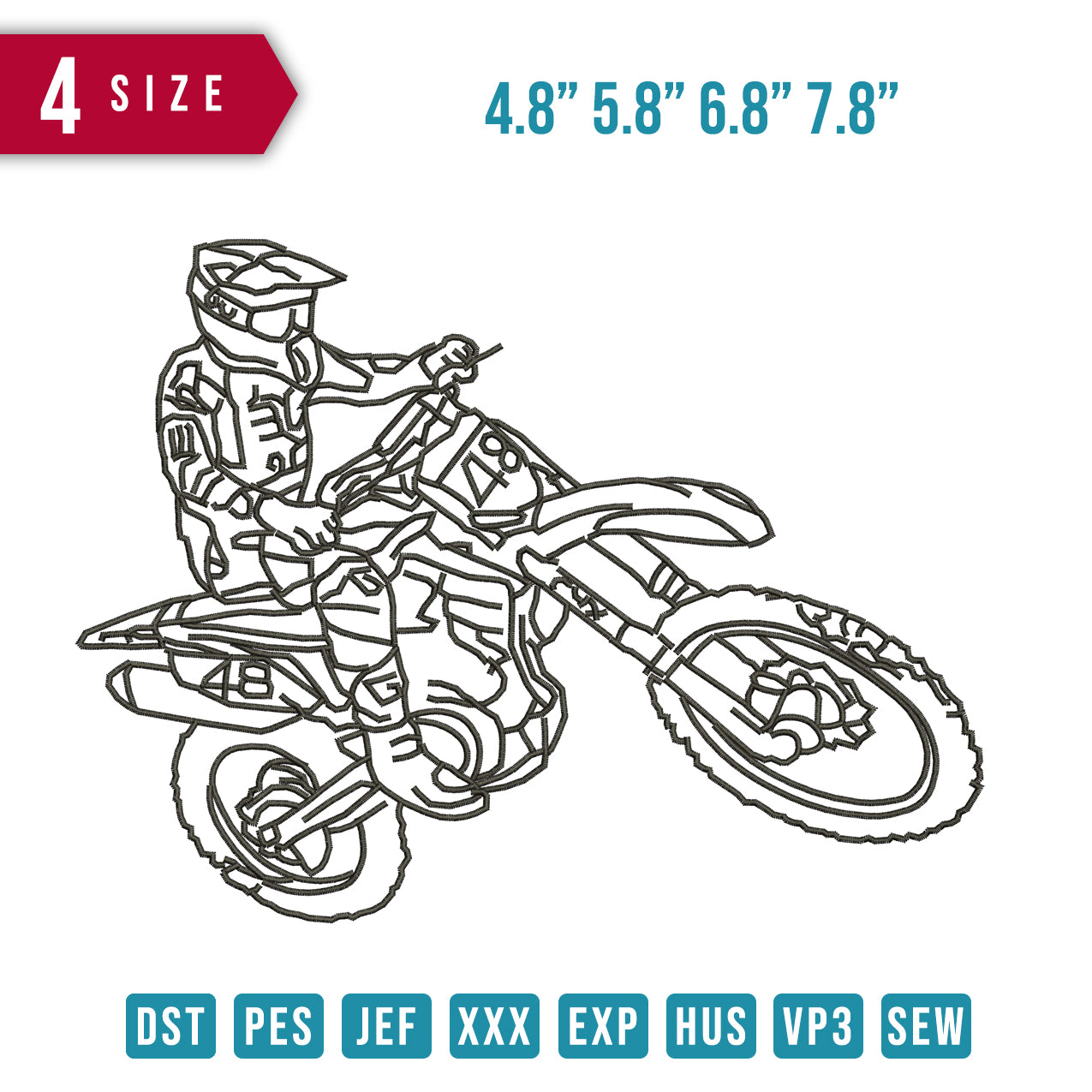 Motocross Cyc outline