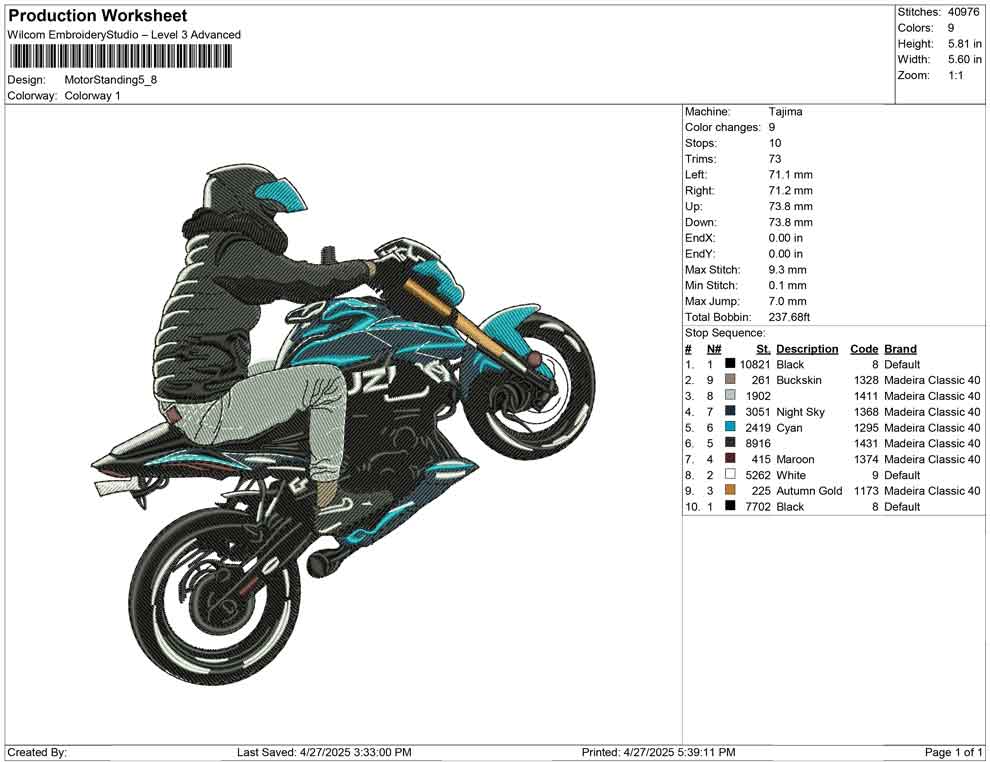 Motor Standing