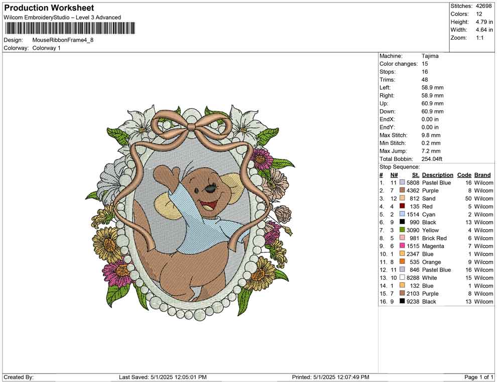 Mouse Ribbon Frame