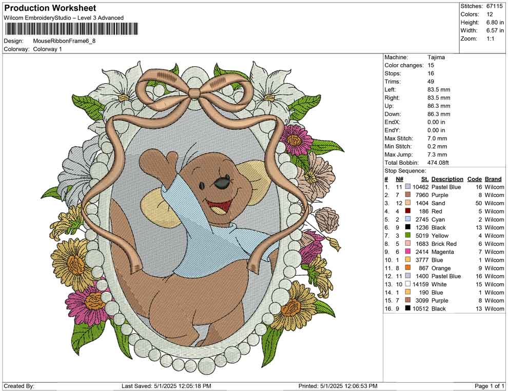 Mouse Ribbon Frame