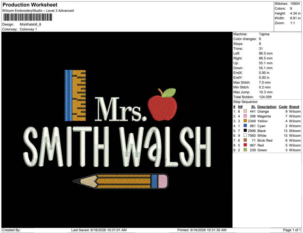 Mrs Walsh